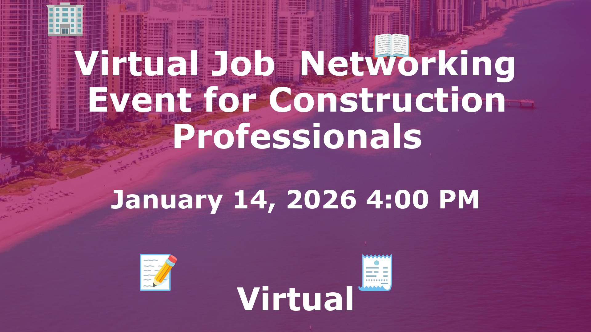 Virtual Job  Networking Event for Construction Professionals event image